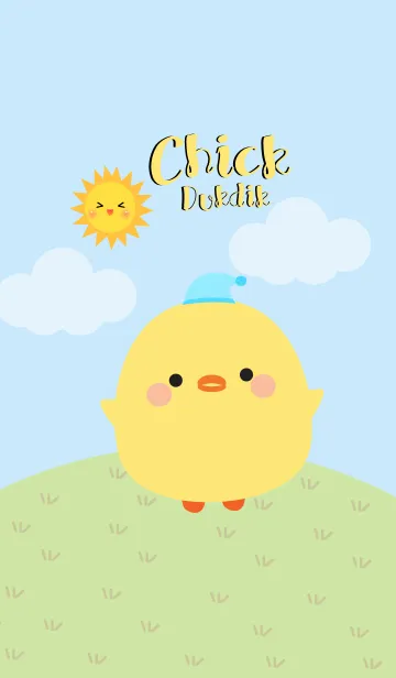 [LINE着せ替え] Cute Chick Duk Dik Theme 2 (jp)の画像1