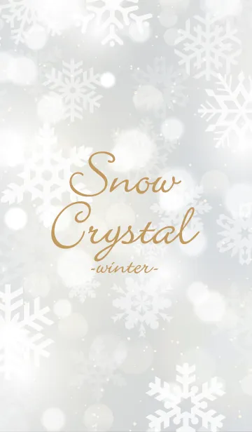 [LINE着せ替え] Snow Crystal White 6 -winter-の画像1