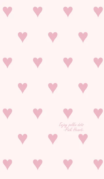 [LINE着せ替え] Enjoy polka dots -Pink Heart-の画像1