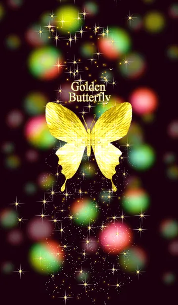 [LINE着せ替え] キラキラ♪黄金の蝶#41の画像1