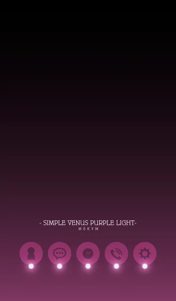 [LINE着せ替え] - SIMPLE VENUS PURPLE LIGHT -の画像1