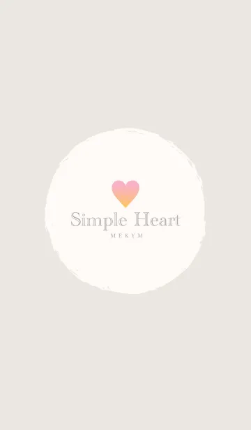 [LINE着せ替え] Simple Heart Gradation Pink＆Yellowの画像1