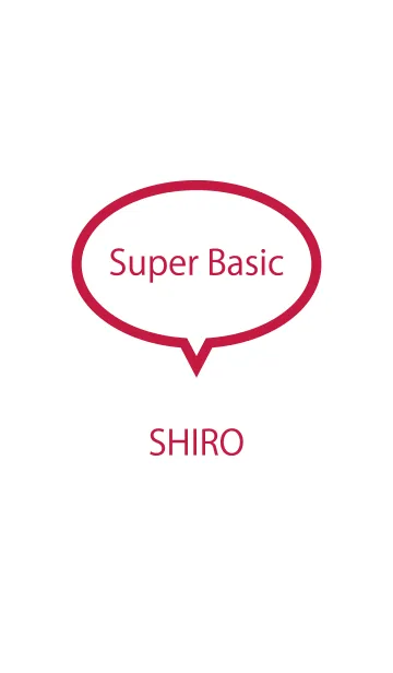 [LINE着せ替え] Super Basic SHIROの画像1