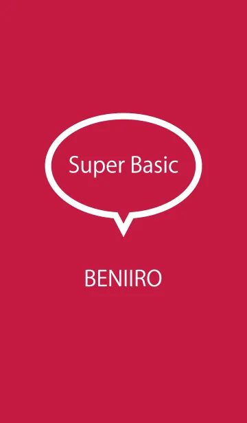 [LINE着せ替え] Super Basic BENIIROの画像1