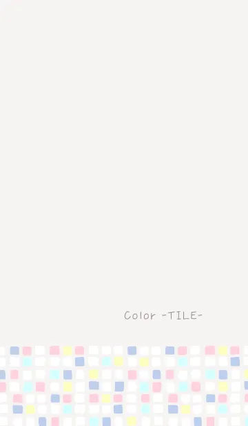 [LINE着せ替え] Color -TILE- 65の画像1