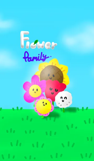 [LINE着せ替え] Flower familyの画像1