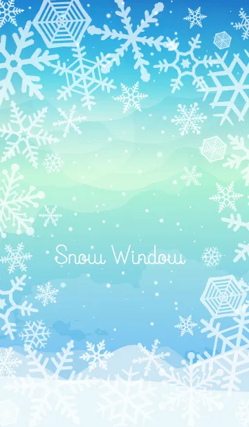 [LINE着せ替え] 雪の窓 2の画像1
