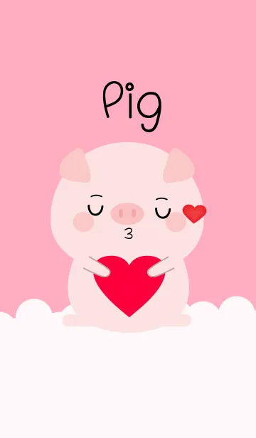 [LINE着せ替え] Simple Lovely Pig (jp)の画像1