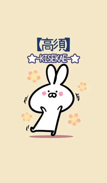 [LINE着せ替え] 【高須】の大人かわいいウサギの画像1