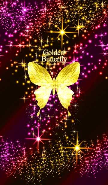 [LINE着せ替え] キラキラ♪黄金の蝶#45の画像1