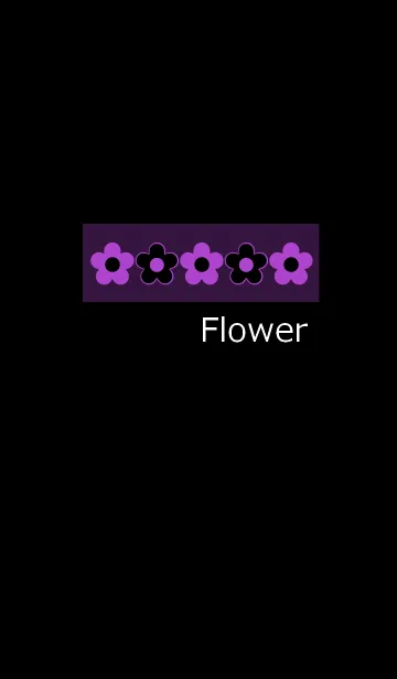 [LINE着せ替え] 花と黒5の画像1