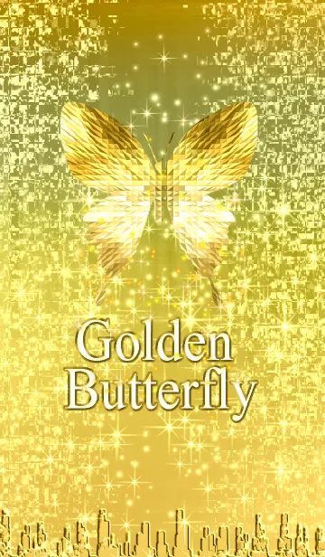 [LINE着せ替え] 金運*キラキラ♪黄金の蝶#19-1の画像1