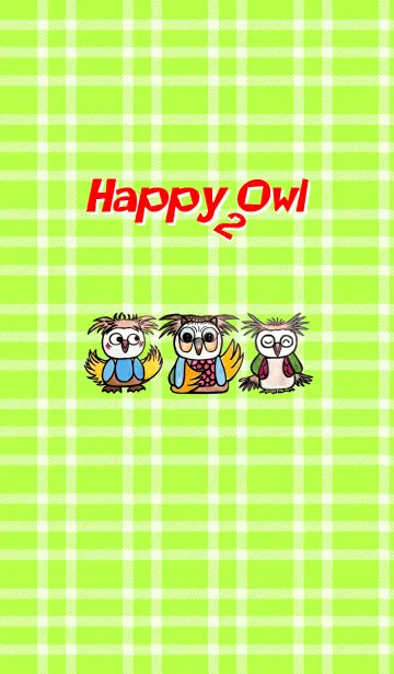 [LINE着せ替え] Happy Owl -2-の画像1