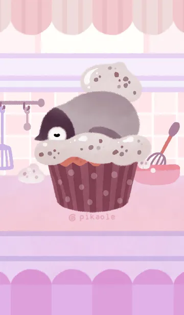 [LINE着せ替え] クッキー ＆ ペンギンの画像1