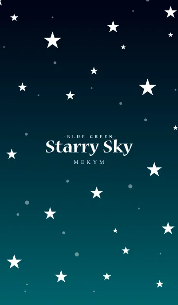 [LINE着せ替え] - Starry Sky Blue Green -の画像1