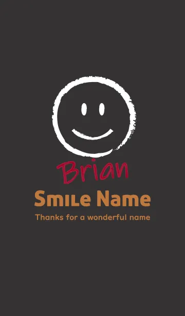 [LINE着せ替え] Smile Name Brianの画像1