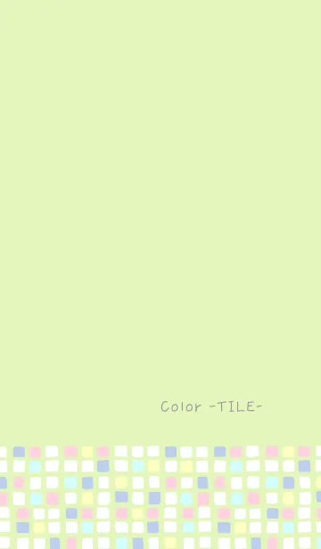 [LINE着せ替え] Color -TILE- 66の画像1