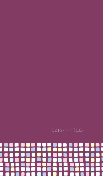 [LINE着せ替え] Color -TILE- 67の画像1