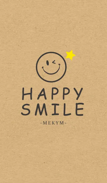 [LINE着せ替え] HAPPY SMILE KRAFT -STAR-の画像1