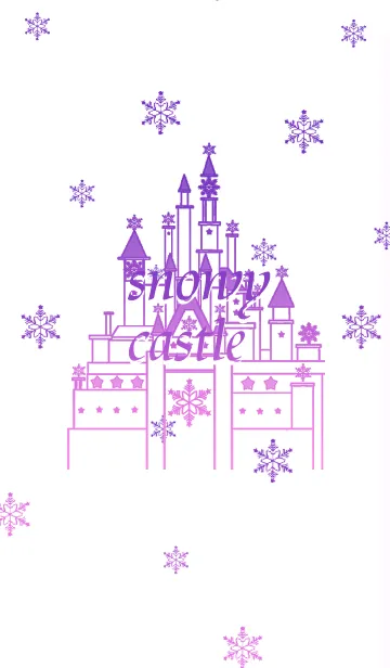 [LINE着せ替え] Snowy castleの画像1