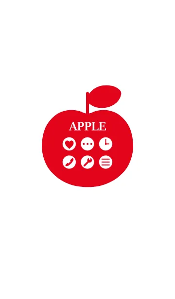 [LINE着せ替え] りんごの着せかえ【赤】の画像1