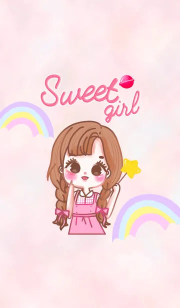 [LINE着せ替え] Sweet girl - magic pink version.の画像1