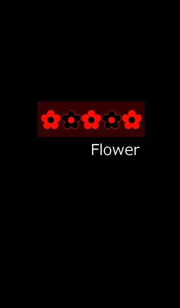 [LINE着せ替え] 花と黒6の画像1