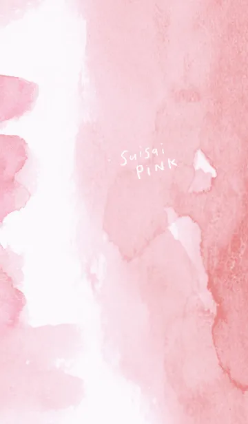 [LINE着せ替え] 水彩ピンクの画像1