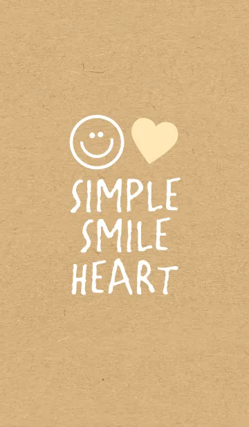 [LINE着せ替え] SIMPLE HEART SMILE 19の画像1