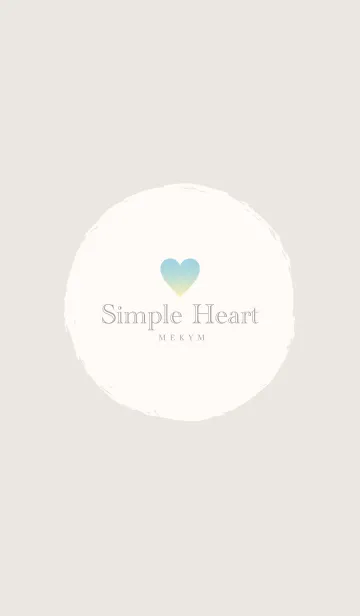 [LINE着せ替え] Simple Heart Gradation Blue＆Yellowの画像1