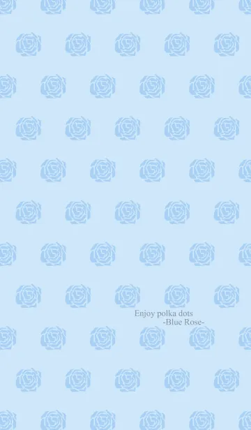 [LINE着せ替え] Enjoy polka dots -Blue Rose-の画像1