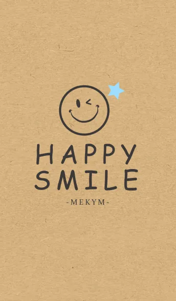 [LINE着せ替え] HAPPY SMILE KRAFT 4 -STAR-の画像1
