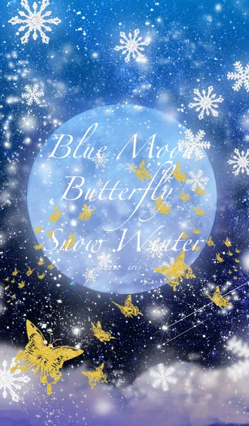 [LINE着せ替え] Blue Moon Butterfly Winterの画像1