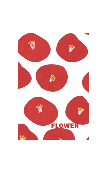 [LINE着せ替え] 赤椿の花の画像1