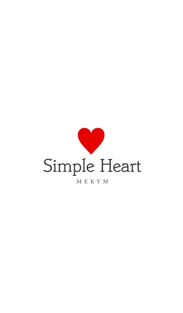[LINE着せ替え] Red Heart 2 -SIMPLE-の画像1