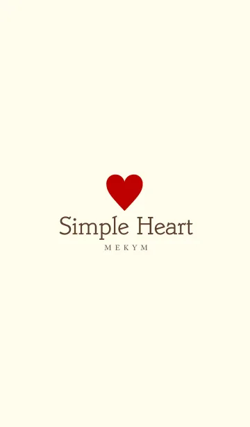 [LINE着せ替え] Red Heart -SIMPLE-の画像1