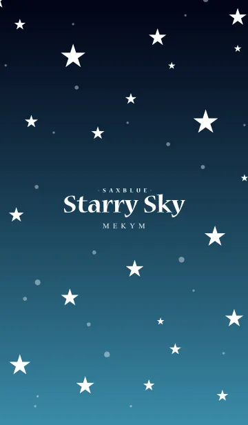 [LINE着せ替え] - Starry Sky Saxblue -の画像1