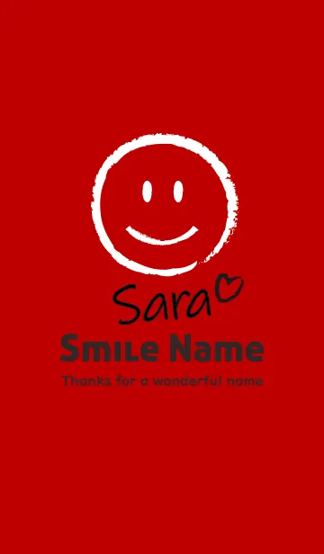 [LINE着せ替え] Smile Name さらの画像1