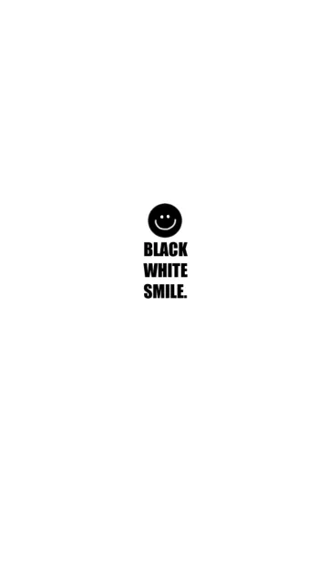 [LINE着せ替え] ブラックとホワイト＆スマイルの画像1