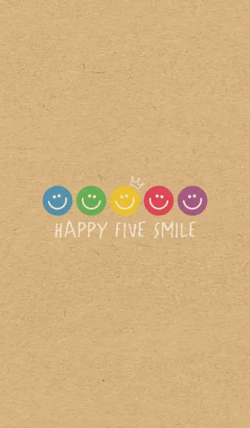 [LINE着せ替え] HAPPY FIVE SMILE -CROWN KRAFT 4-の画像1