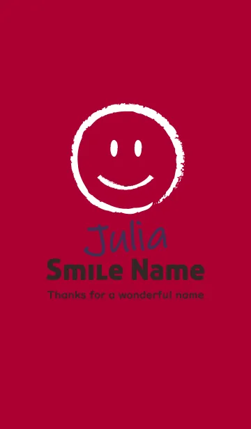 [LINE着せ替え] Smile Name Juliaの画像1