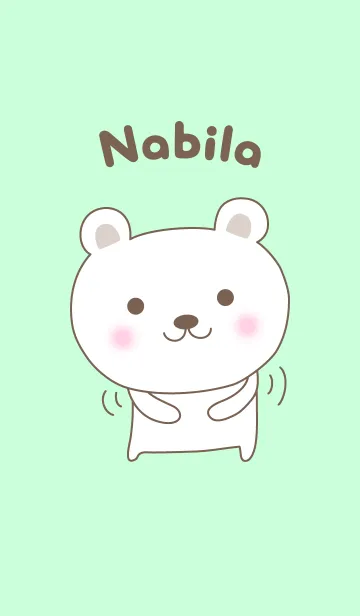 [LINE着せ替え] Cute bear theme for Nabilaの画像1