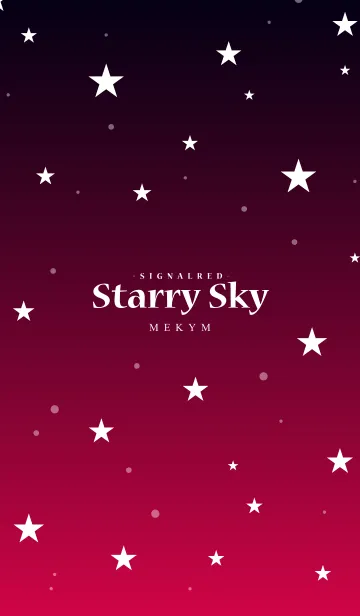 [LINE着せ替え] - Starry Sky Signalred -の画像1