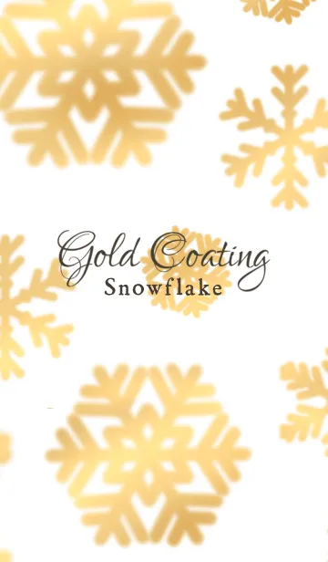 [LINE着せ替え] Gold Coating -snowflake-の画像1