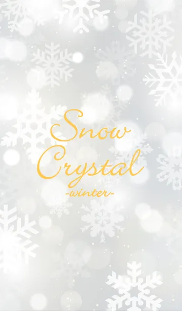 [LINE着せ替え] Snow Crystal White 11 -winter-の画像1