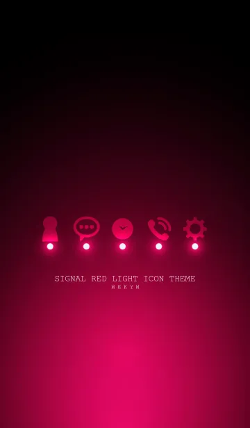 [LINE着せ替え] SIGNAL RED LIGHT ICON THEMEの画像1