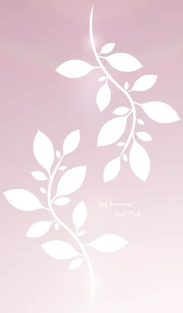 [LINE着せ替え] Leaf harmony - Jewel Pink -の画像1