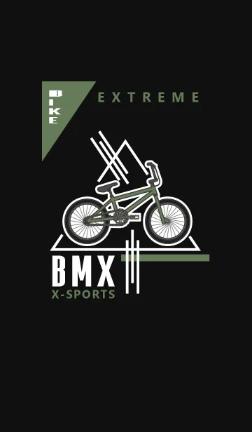 [LINE着せ替え] BMX X-sports #black JPの画像1