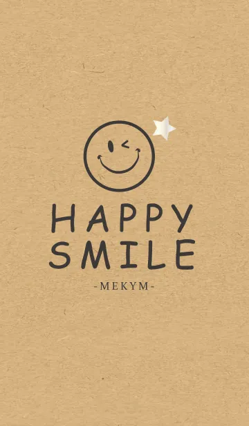 [LINE着せ替え] HAPPY SMILE KRAFT 8 -STAR-の画像1