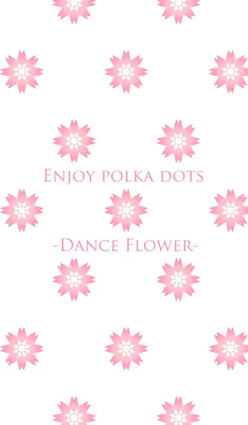 [LINE着せ替え] Enjoy polka dots -Dance Flower-の画像1